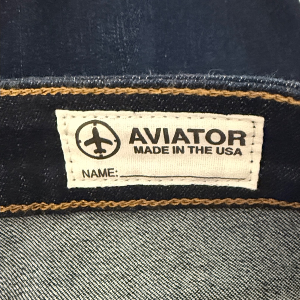 Aviator Dark Wash Skinny Jeans Size 29 Stretch Denim 27 Inseam - Picture 7 of 8